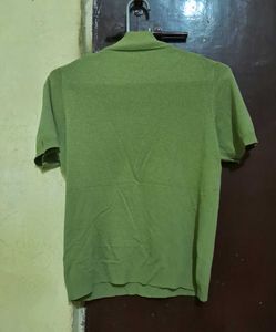 Olive Green Turtle Neck Top
