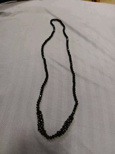 Elegant Black Beaded Necklace