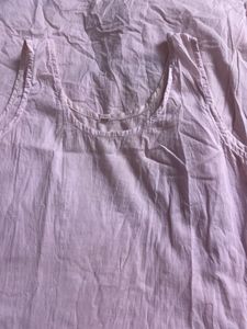 Light Pink Cotton  kurta