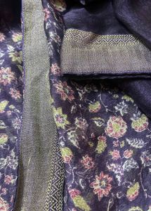 Floral Print Saree with Blouse