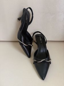Heels with Rhinestone Detail