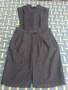 Elegant Black Pinafore Dress