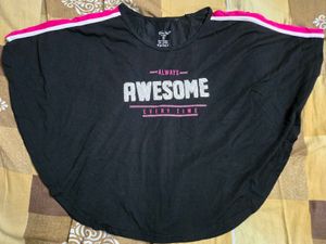 Black "Awesome" Graphic Tee