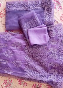 Stunning Lilac Embroidered Lehenga Choli Dupatta
