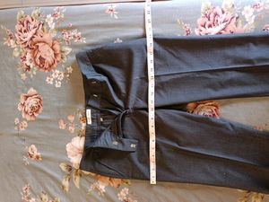 Dark Gray Ankle Length Formal Pants