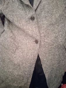 Classic Grey Tweed Coat