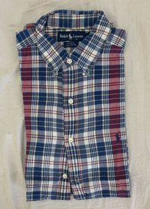 Rare Vintage Ralph Lauren Plaid Button-Up Shirt