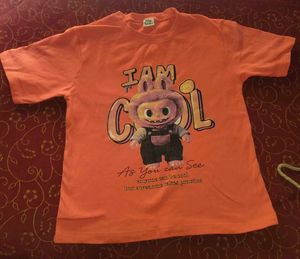 Orange "I Am Cool" Graphic T-Shirt