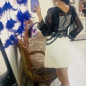 Elegant Lace &amp; Tweed Dress 💝