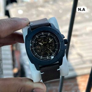 Fossil Automatic Watch with Leather Strap PREMIUM