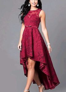 High &amp; Low Style Red Dress