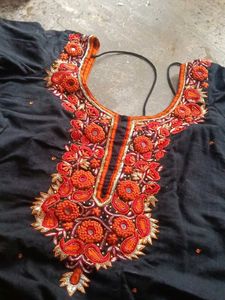 Black Embroidered Blouse