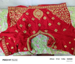 stunning bridal   red  Lehenga