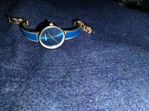 fitron Blue &amp; Gold Women's Watch