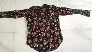 Floral Print Long Sleeve Shirt