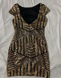 Gold Sequence Short Dress(BRAND NEW)