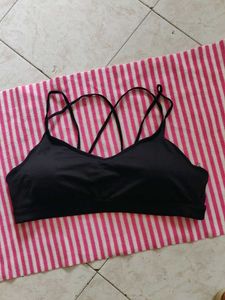 Old navy Black Strappy Sports Bra
