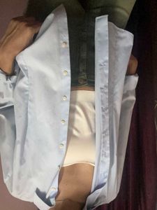 Light Blue Classic Button-Up Shirt