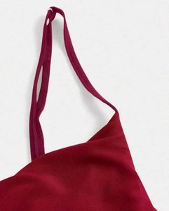 Burgundy Bodycon Midi Dress(With Suprise Gift)