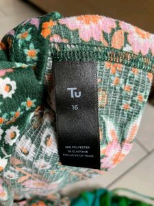 Colourful Cotton Skirt Size 16, Tu Woman Brand UK