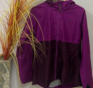 Purple Athletic Windbreaker Jacket