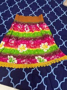 Summer Skirt Pure Cotton Beautiful Print