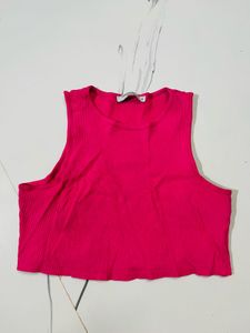Ribbed Racerback Crop Top