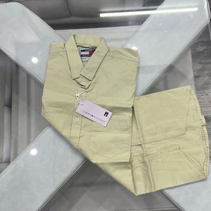 Green Mens Shirt L Size