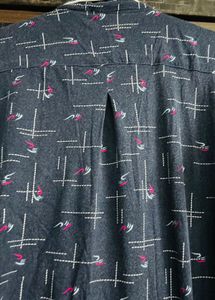 Printed Button-Down Pajama Top Night suit