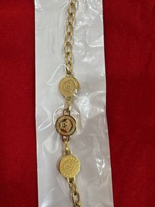 Gold Chain Bracelet with Medallion Charms