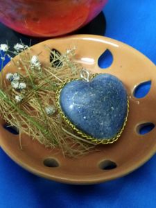 Handcrafted Lapis Lazuli Heart Pendant