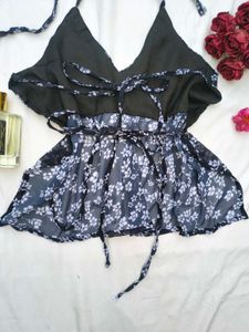 Fairycore halter backless top 🌷