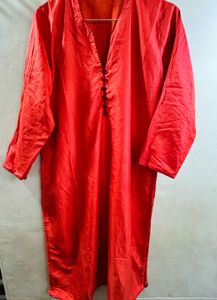 Vibrant Red Ethnic Kurta