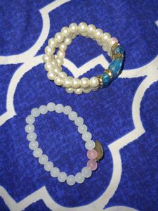 Heart Charm Beaded Bracelet