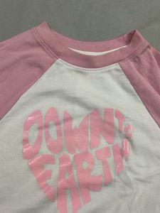 Pink &amp; White Graphic Heart T-Shirt
