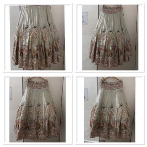 🆕Embroidered Sequin Designer Lehenga Champagne