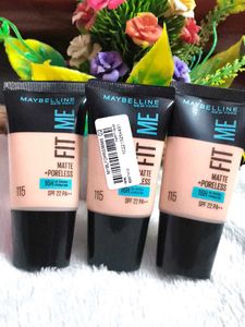 Pack of 3 Maybelline New York Liquid Foundation, M