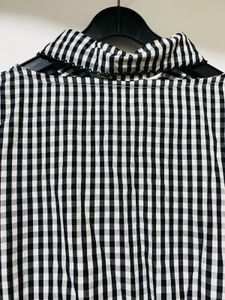 Gingham Fit &amp; Flare Shirt Dress