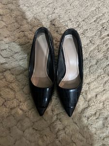 Black Pencil Heels