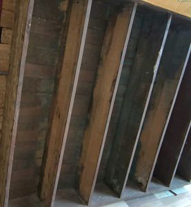 Vintage Wooden Shelving Unit Old Stock Very Heavy