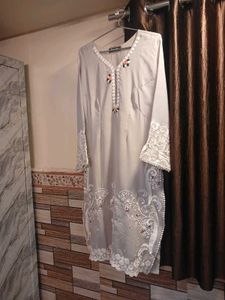 Elegant Grey Embroidered Co ord set
