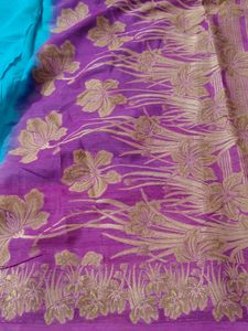 Original silk saree with stiched blouse