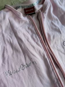 Pink Zip-Up Sweatshirt