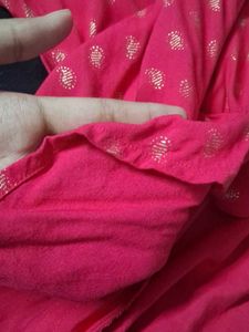 a pink short kurti