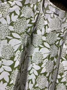 Green Floral Print Kurta