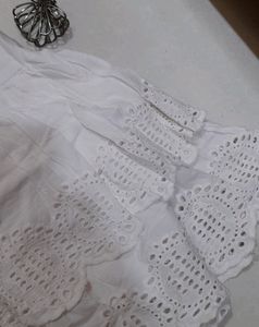 Broderie anglaise white skirt