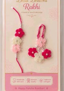 Crochet Rakhi with Flowers