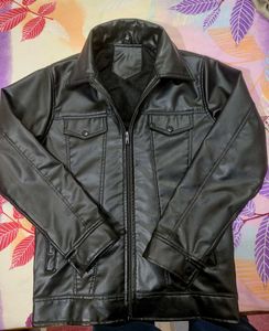 Stylish Black Faux Leather Jacket