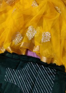 😍Price Drop! Organza Saree With Zari Work Sale 😍