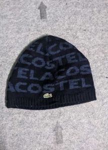 Lacoste Logo Pattern Beanie Hat